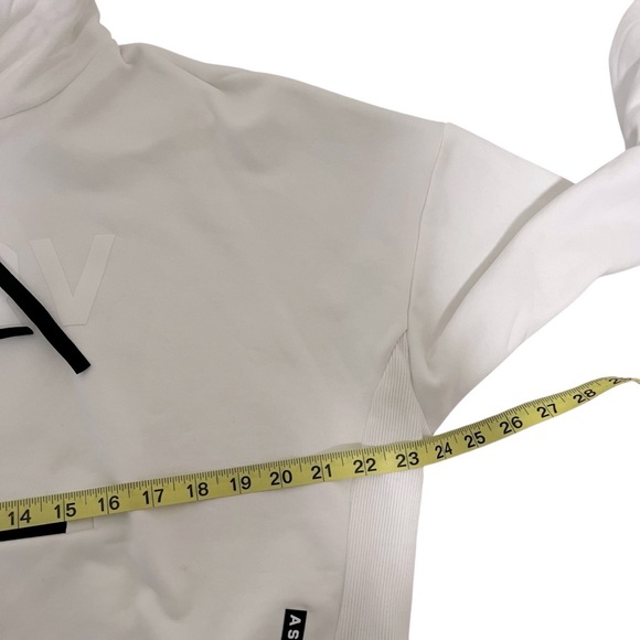 ASRV X Equinox Sonora French-Terry Mid Cropped Hoodie Ivory Cream Size Small - Picture 5 of 16